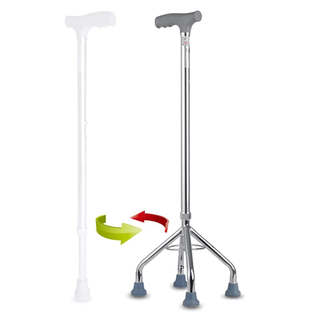 Muletas Envejecidas Bastones Antideslizantes De Aluminio Bastones para Adultos Portátiles Ergonómicos Ajustables, Carga 100 Kg/a