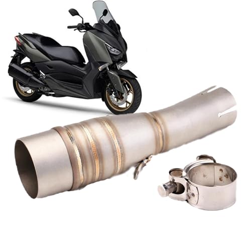 Pot d'échappement avant en acier inoxydable premium pour Yamaha XMAX 300 de 2017 à 2020