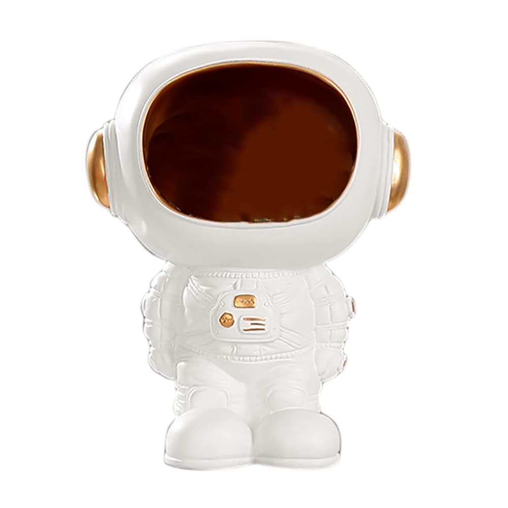 Vklopdsh Estatuas de astronauta caja de almacenamiento de resina astronauta esculturas de arte astronauta organizador de escritorio decoración del hogar