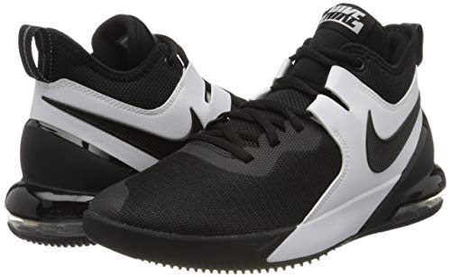 Tênis de basquete masculino Nike, UE, Black/Black/White, 7