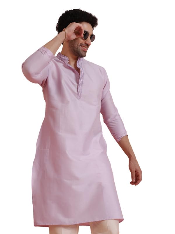 kisah Men's Cotton Blend Solid Kurta | Casual Festive Everyday Ethnic Wear | Regular Fit-picture-48