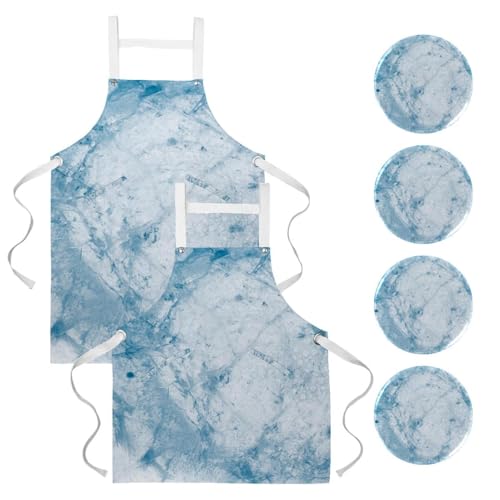 Tablier de cuisine pour pâtisserie et nettoyage de la maison lot de 2