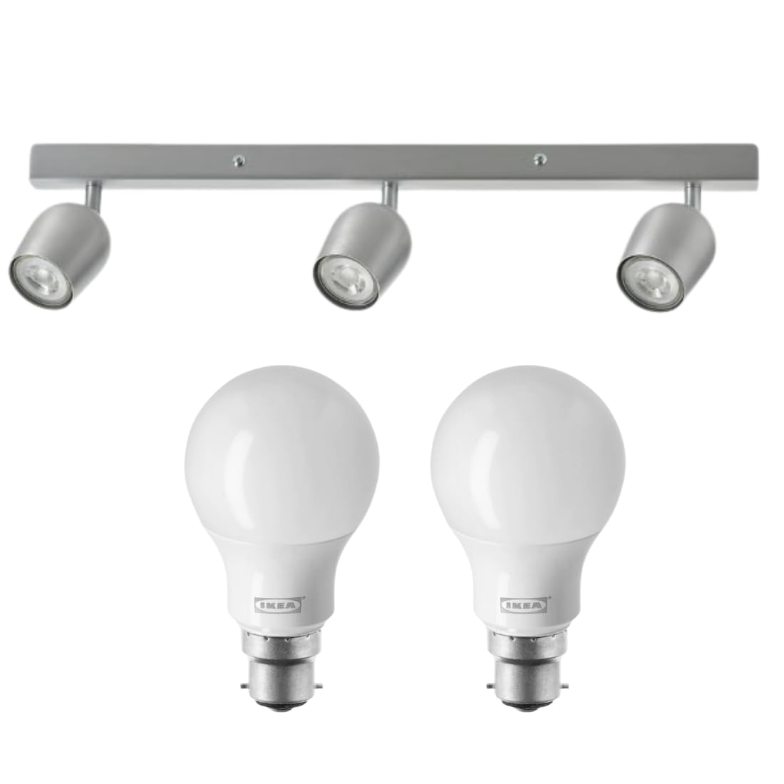 Amazon | IKEA イケア シーリングスポットライト 3スポット アルミ 