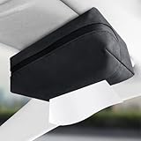 1 Piezas Porta Pañuelos de Coche para FIAT Abarth 500 Gucci, Soporte Servilletas Parasol Organizador Colgante Tejido Alta Densidad