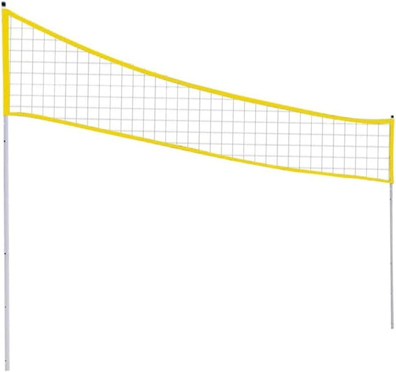 Portable Volleyball Net Folding Adjustable Volleyball Badminton Tennis Stand Pole Beach Grass Park Outdoor Venues (Color : A Size : One Size) (B One Size)