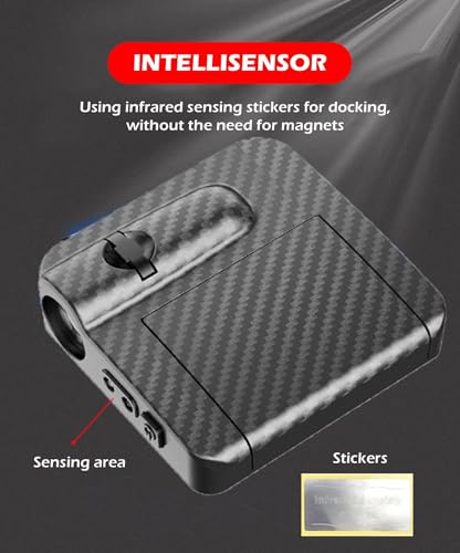 ARKOSKNIGHT 2 Pcs Universal Car Door Logo Projector Lights Magnetic Sensor LED Shadow Welcome Lamps, Easy Install(MZD)