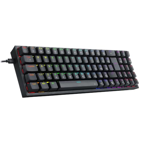TECLADO MECANICO GAMER POLLUX RGB SWITCH BROWN REDRAGON K628-RGB-B PRETO
