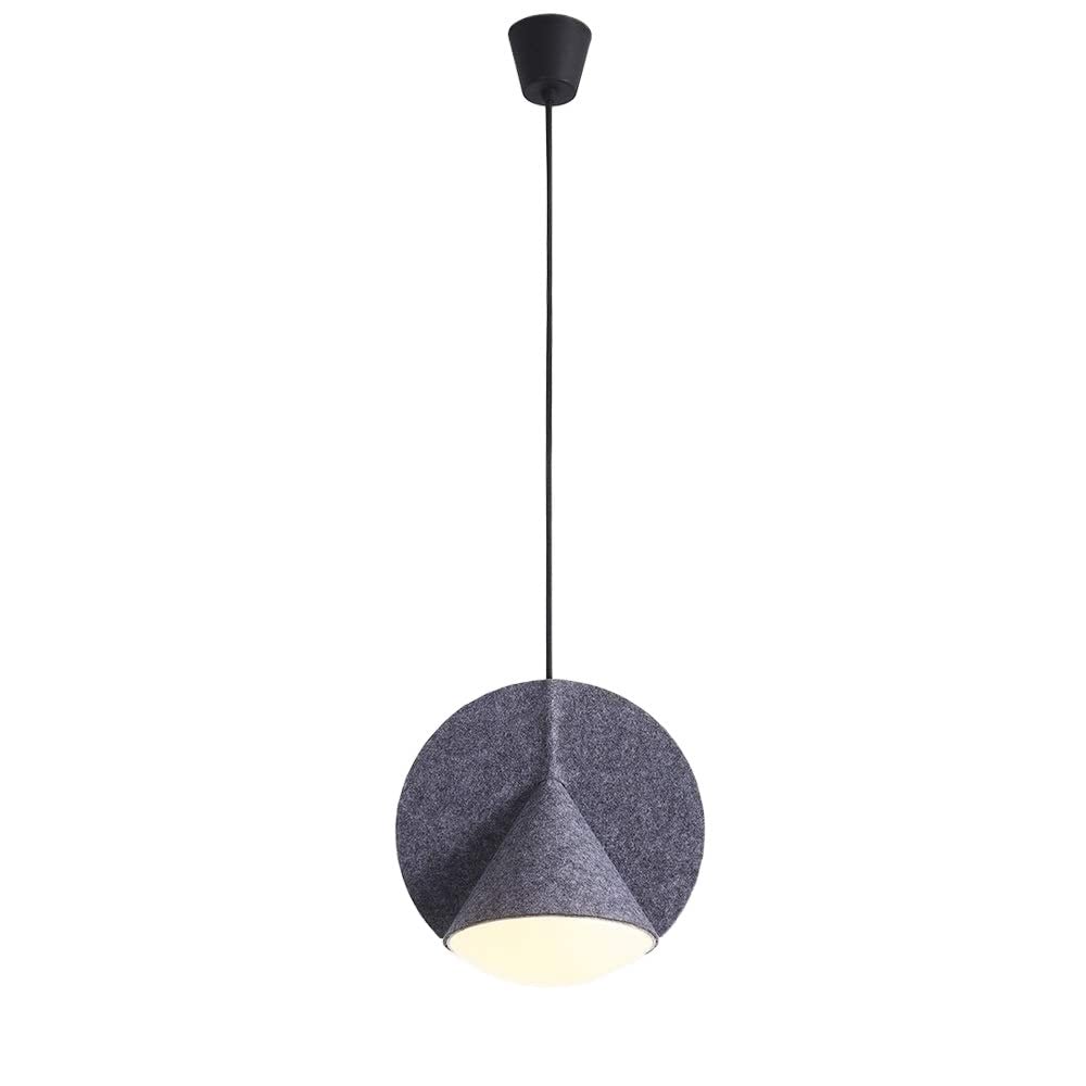 Plafonnier E27 Pensantaronaronaron Modriaux en finition pastel gris haut de gamme