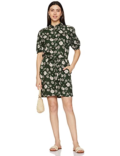 Image of Spykar Women's Cotton Classic Knee-Length Casual Dress