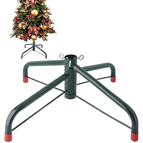 EZYDECOR Christmas Tree Stand 21inch Christmas Tree Base for 3-7ft Live Tree Artificial Christmas Tree Stand Replacement of Dia 3.5cm Inner Tree Holder (Green 54cm) Cover