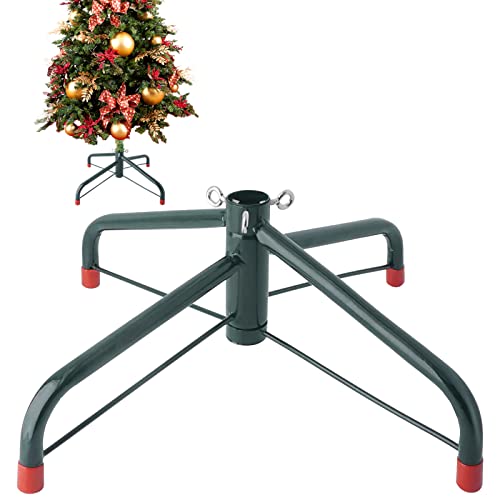 EZYDECOR Christmas Tree Stand 21inch Christmas Tree Base for 3-7ft Live Tree Artificial Christmas Tree Stand Replacement of Dia 3.5cm Inner Tree Holder (Green 54cm)