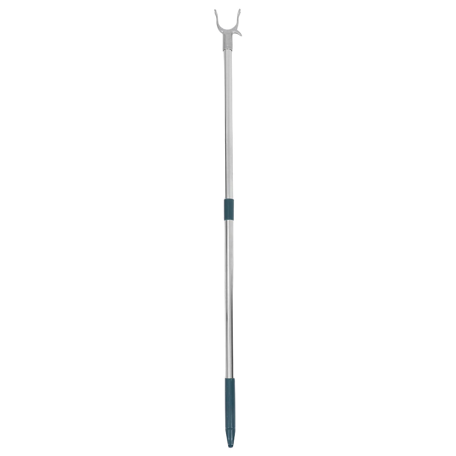 SEWACC Closet Hook Pole, Stainless Steel Clothesline Pole with Long Reach Rod for Balcony, Closet, And Garment Hanging - Adjustable Retractable Clothes Drying Accessory