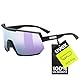 uvex sportstyle 235 - Sportbrille für Damen und Herren - 100% UVA-, B, C Schutz - druckfreier Sitz & perfekter Halt - black matt/mirror lavender - one size
