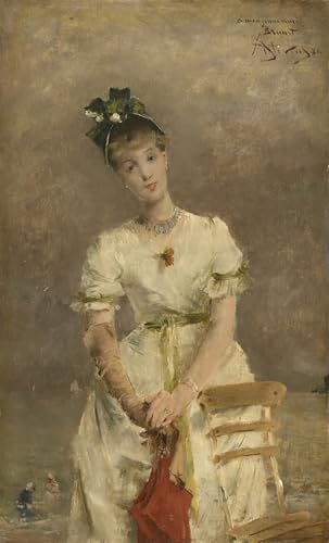 Impression Moderne Art Murale Jeune femme Alfred Emile Stevens Toile Luxe