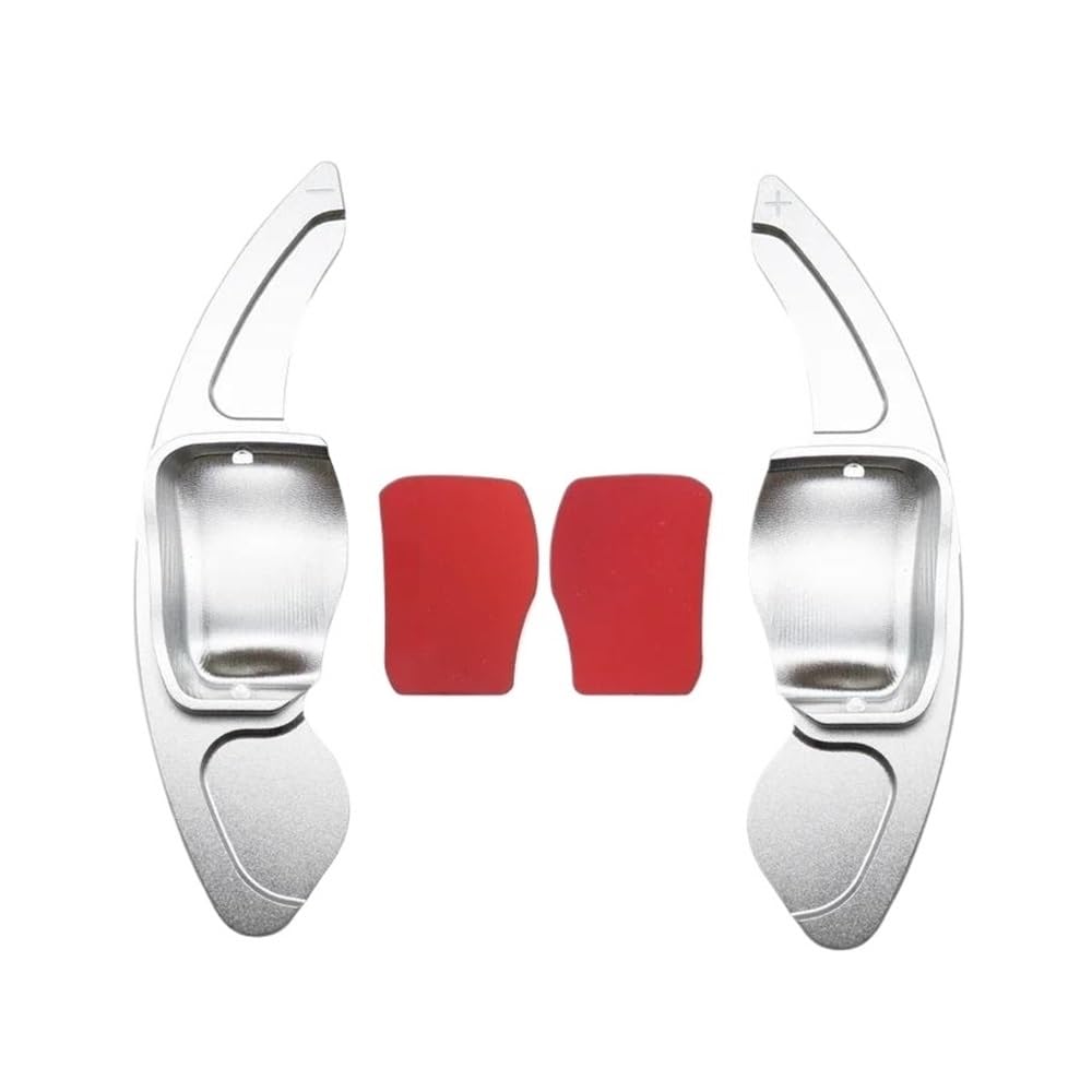 Lace2t Silver Car Shift Paddles Car Steering Wheel Paddle Shifters Extension Aluminum Alloy For Golf 6 Mk5 Mk6 Gti R20 R36 6R Cc For Scirocco