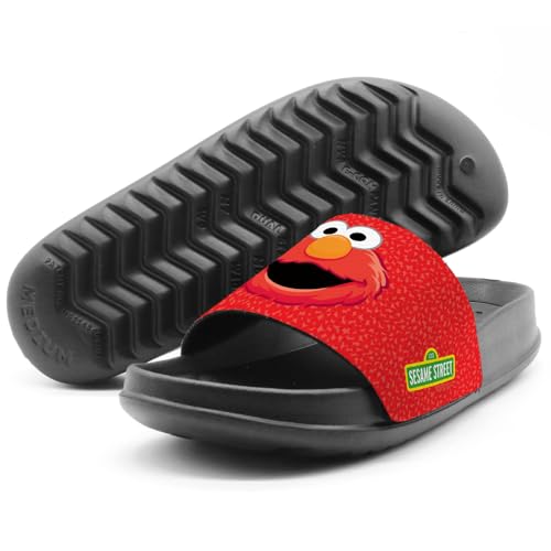 Popfunk Sesame Street Elmo Face Unisex Adult Slides Sandals Officially Licensed Hypd Slydr Switch™4