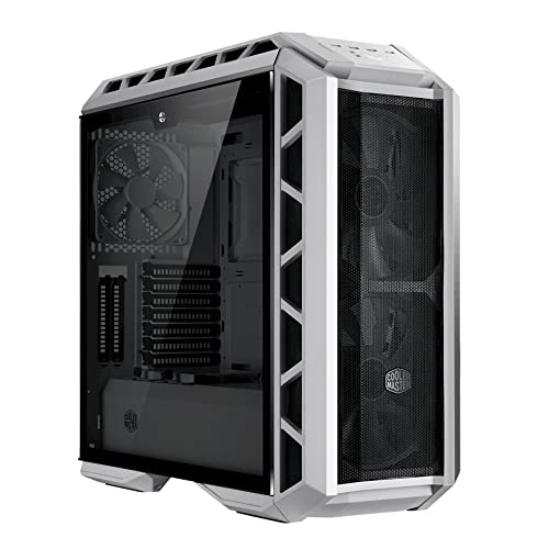 MasterCase H500P Mesh White Case per PC 'E-ATX, ATX, mATX, mini-ITX, RGB LED, Pannello Laterale in Vetro Temperato' MCM-H500P-WGNN-S00