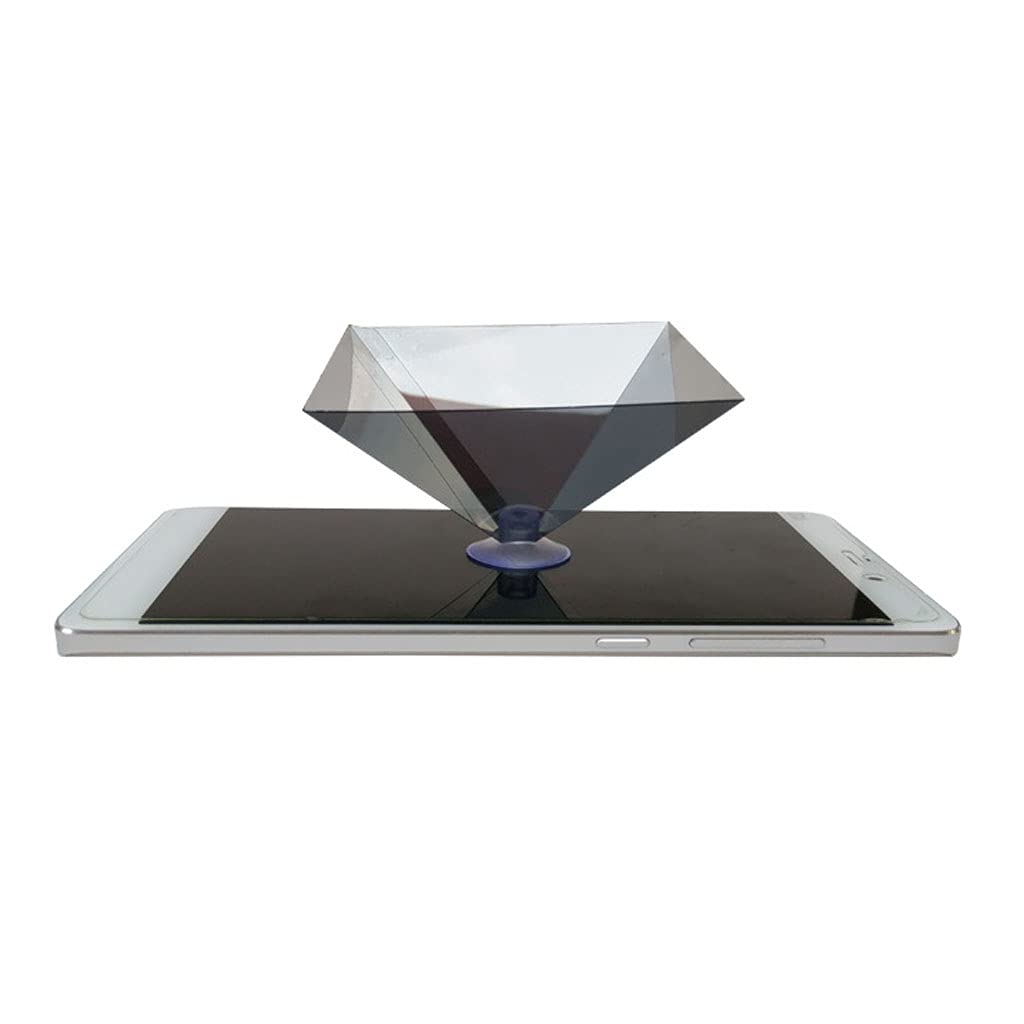 Support universel pour téléphone portable 3D hologramme pyramide Projecteur 360 degrés