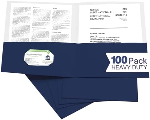 Zzrywuty 100 Packs Paper Folders with Pockets for Students,Busine...