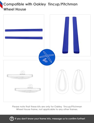 Image of BLAZERBUCK Replacement Earsocks & Nose Pieces for Oakley Tincup Glasses OX3184 OX5099
