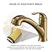 BRAVEBAR Gold Kitchen Faucet with Sprayer - Matte Brushed Gold Kitchen Sink Faucets with Pull Out Sprayer, Single Handle 1 Hole Faucet Solid Brass Commercial RV Faucets 2 Modes 150°Rotation No Lead