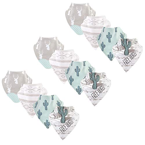 Yoga Sprout Bandana Bib with Teether, 12 Pack, Free Hugs