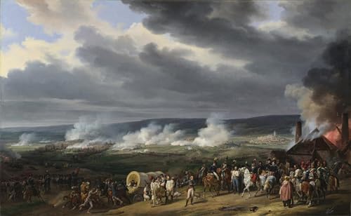 Impression tableaux graffiti d'art de la Bataille de Jemappes par Horace Vernet en 60x90cm