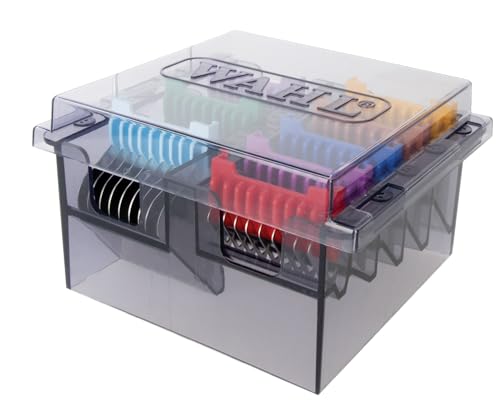 Rotschopf24 8er Set Metall-Aufsteckkämme/Aufschiebekämme/Aufsätze für Aesculap Akkurata Schermaschine + Box mit Deckel + Tasche
