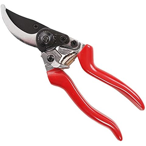 Garden Secateurs Hand Pruner Bypass Shears with Non Stick Blade for Pruning Cutting Trimming & Clipping Plants Shrubs & Bushes - Spring Loaded Secateurs Ideal Gardening Scissor Cover