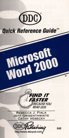 Amazon | Microsoft Word 2000: Quick Reference Guide (Quick Reference ...