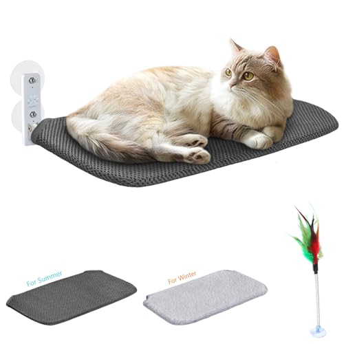 Idepet Cat Window Perch Cordless Foldable Cats Hammock Bed with ...