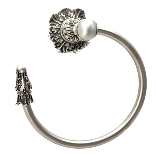Get Cheap Price Carpe Diem Hardware 1645-11 Acanthus Towel Ring Left, Satin