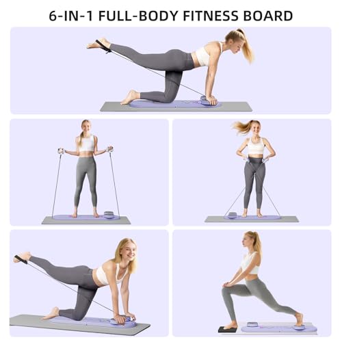 Pnknose Pilates Board-Pilates Reformer Set 6 in 1 Multifunctional Abdominal Pilates Board の商品画像 2