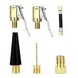 RunXinDa6 Stk Multifunktionales Valve Adapter Set,Fahrradpumpe Luftpumpe Adapter für Bosch Easy Pump Ersatzteile,Ventiladapter-set Kompatibel mit Bosch Easypump + Ventilverlängerung,Autoventil Hebelst