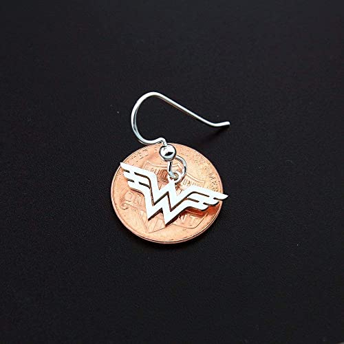 Wonder Woman Earrings Sterling Silver Wonder Woman Jewelry - Super Hero - Gift For Women - Girl Jewelry - Best Gift Idea - Amazing Mom Gift #TOP2