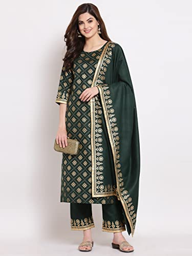 Image of ANNI DESIGNER Women Kurta with Palazzo & Dupatta