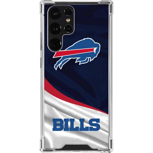 Skinit Clear Phone Case Compatible with Galaxy S23 Ultra - Officially Licensed NFL Buffalo Bills Design