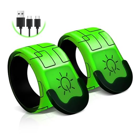 Xeiophoy 2 PCS LED Armband Rechargeable for Running Walking Cycling, 2024 Version Light Up Armbands for runners, running lights, High Visibility Reflective Running Gear Adjustable for Men Women Kids