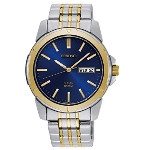 Preisvergleich Produktbild Seiko Herren Analog Quarz Uhr mit Edelstahl Armband SNE502P1