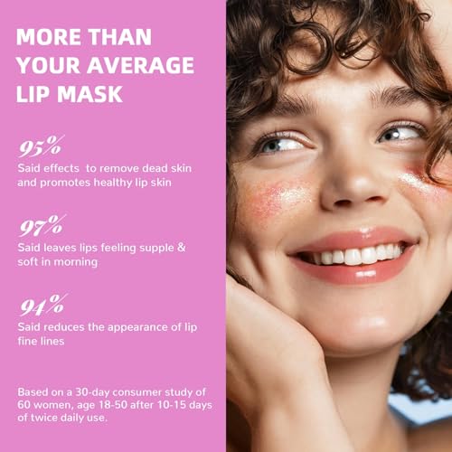 image for ANRCOLLECT Lip Scrub & Lip Mask - Overnight Treatment Lip Care Kits wi