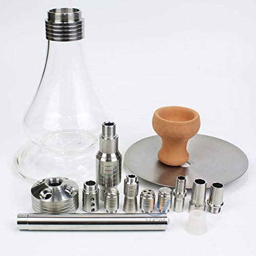 Mr. Hao Shisha Wasserpfeife Narghile Pfeife mit 1 Schlauch, Party Smoking Set Ohne Nikotin – Bild 5