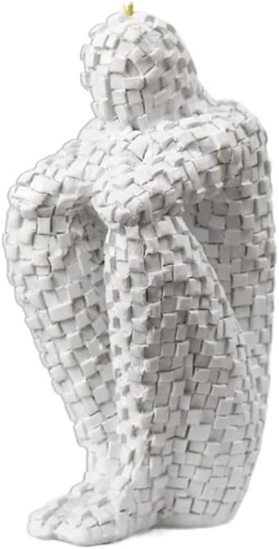 Book End Resin Bookend, Decorative Figurine Accent Piece for Home,Office,Table and Desk Decor Book Stoppers (Color : Red, Size : 20 * 8cm)