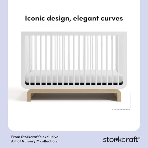 image for Storkcraft Santorini Deluxe 5-in-1 Convertible Crib with Bonus Toddler