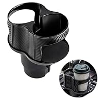 Multifunktionaler Getränkehalter Auto, 2 in 1 Universell Verstellbarer Zentrale Armlehne Becherhalter für Original Auto Becherhalter, Hält Kaffeebecher Getränkedosen Stabil Universelle Größe 6-8.5CM