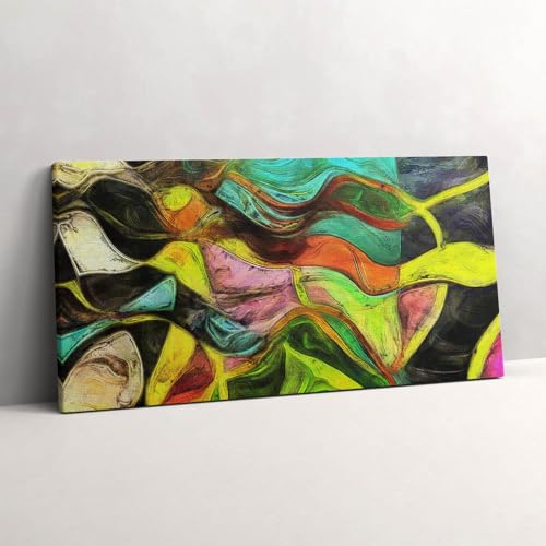 Tableau photo sur toile 100x50cm Trouble artistique idéal pour un salon moderne
