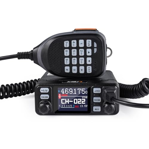 Image of KSUN Mobile Transceiver Radio for Vehicle Truck with Cigarette Lighter Plug Dual Band VHF /UHF Mini Car Radio Long Range CB Two Way Radio for Driver Off Road, UV5200D