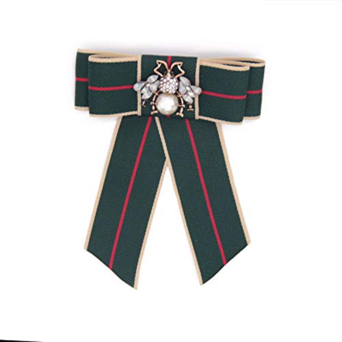 THTHT Bowknot Arcos Cravat Cinta Bowtie Pour Homme Corbatas Pins Y Broches Regalos para Los Invitados De Moda Ropa Mujer Insignia Verde Oscuro