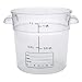 Carlisle 1076107 StorPlus Polycarbonate Round Food Storage Container, 1 Quart, Clear