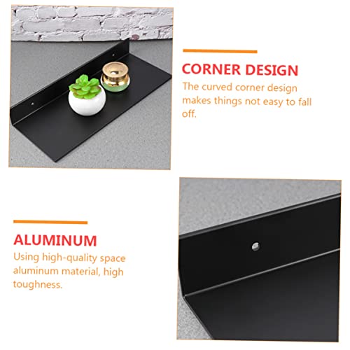 1 juego Estante de pared Estante de pared Estante de metal Bandeja de servicio Soporte de imagen Estante de tocador Estante de pared del dormitorio Estante de pared de la sala Soportes de almacenamien - imagen 7