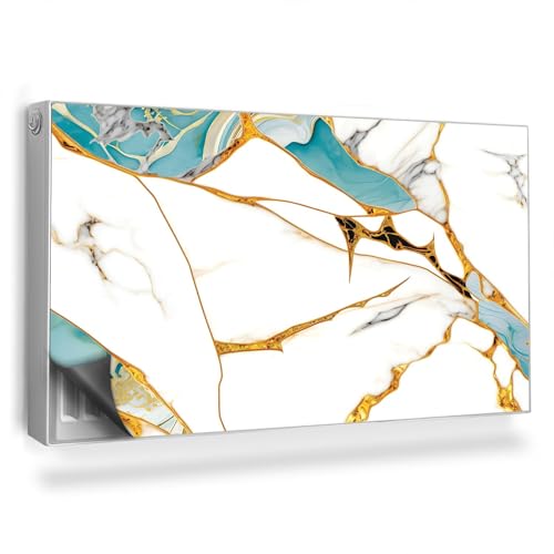 Tapis design pour radiateurs cache magnétique 110x60 cm marbre texturé
